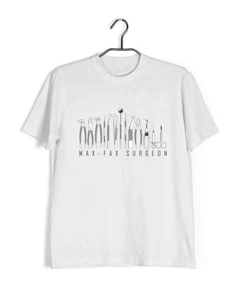 Dentist Medicine Dentist Max-Fax Surgeon Custom Printed Graphic Design T-Shirt for Men